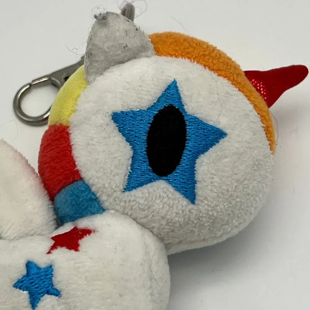 Lot of 2 Tokidoki Unicorn Plush Keychains Aurora World Bag Clip Keychain Purple